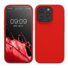 Silikonový kryt Kwmobile pro Apple iPhone 15 Pro, červený, KWM000020CC048C