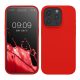 Silikonový kryt Kwmobile pro Apple iPhone 15 Pro, červený, KWM000020CC048C