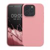 Pouzdro Kwmobile pro Apple iPhone 15 Pro, světle růžové, silikonové, KWM000020CC052C