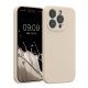 Silikonový kryt Kwmobile pro Apple iPhone 15 Pro, krémový, KWM000022OM013C