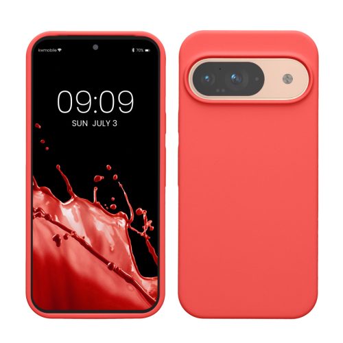 Pouzdro Kwmobile pro Google Pixel 9/Pixel 9 Pro, růžové, silikonové, KWM000020PI038C