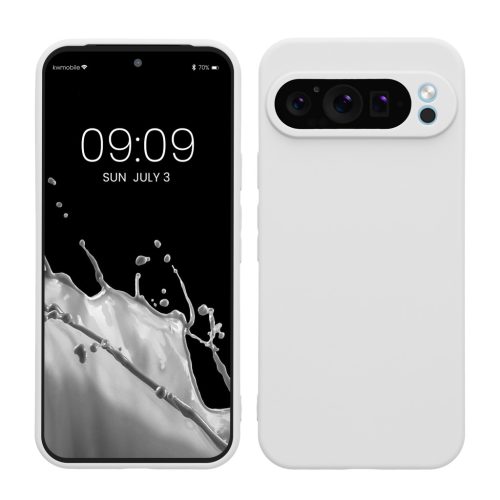 Pouzdro Kwmobile pro Google Pixel 9 Pro XL, bílé, silikonové, KWM000020PU023C