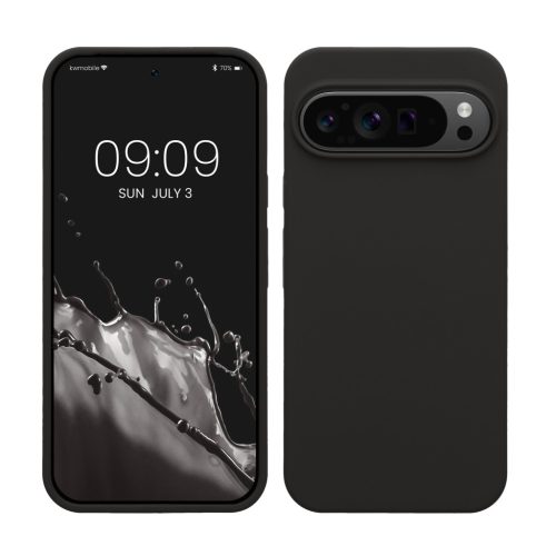 Pouzdro Kwmobile pro Google Pixel 9 Pro XL, černé, silikonové, KWM000020PV037C