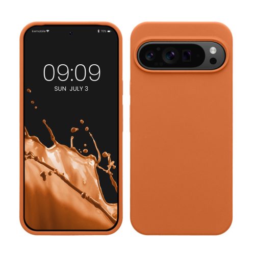 Pouzdro Kwmobile pro Google Pixel 9 Pro XL, oranžové, silikonové, KWM000020PV044C