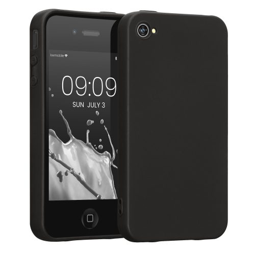 Pouzdro pro Apple iPhone 4 / iPhone 4s, silikonové, černé, 10719