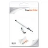 Stylus pero 2 v 1 s perem, Kwmobile, bílá, plast, 13368