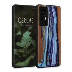   Pouzdro Kwmobile pro Xiaomi 12/12X, dřevo, vícebarevné, 56788.07
