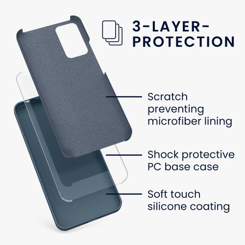 Kryt Kwmobile pro Xiaomi Redmi Note 11 Pro/Redmi Note 11 Pro 5G, silikon, modrý, 57373.202