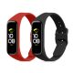 Sada 2 popruhů pro Samsung Galaxy Fit 2, Kwmobile, černá/červená, silikon, 53962.11