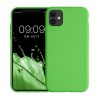 kwmobile pouzdro pro Apple iPhone 11, silikonové, zelené, 50791.44