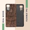 kwmobile pouzdro pro Xiaomi Redmi Note 11 Pro/Redmi Note 11 Pro 5G/Redmi Note 12 Pro, Dřevo, Hnědá, 57381.07