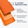 kw pouzdro na mobil pro Samsung Galaxy S22 Plus, silikonové, oranžové, 56761.150