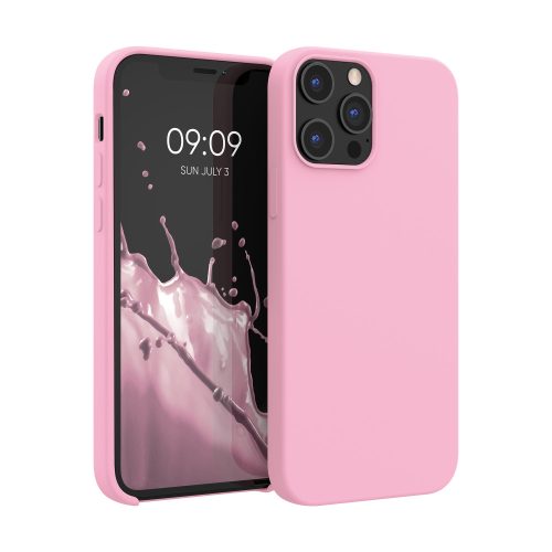 Kryt Kwmobile pro Apple iPhone 12 Pro Max, silikonový, růžový, 52644.110