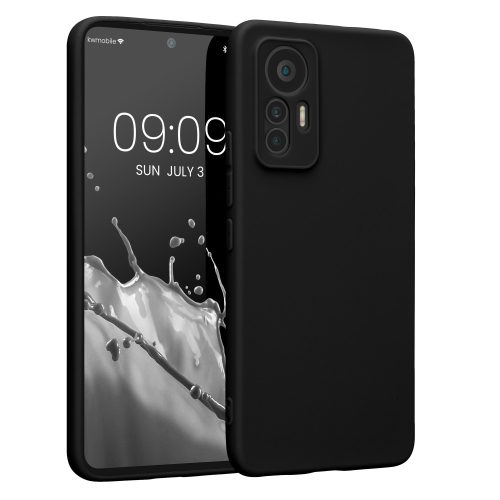 Kryt Kwmobile pro Xiaomi 12 Lite, silikonový, černý, 59470.47