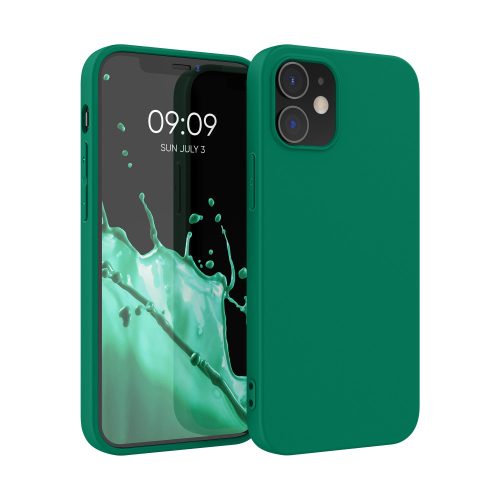 Kryt Kwmobile pro Apple iPhone 12/iPhone 12 Pro, silikonový, zelený, 53938.142