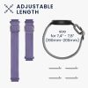 Sada 2 řemínků pro Garmin Venu Sq/Venu Sq Music, Kwmobile, Purple/Grey, Nylon, 59528.02