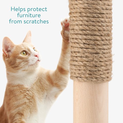 Sada 2 jutových lan Navaris 20m pro kočky, 59580.200