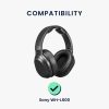 Sada 2 náušníků pro sluchátka Sony WH-L600, Kwmobile, černá, eko kůže, 59589.01