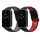 Sada 2 kwmobile řemínků pro Xiaomi Mi Band 7 Pro, silikon, šedá/červená, 59603.01