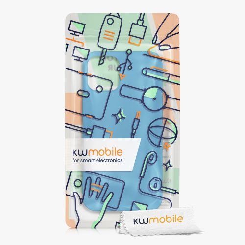 kwmobile pouzdro pro Apple iPhone 12 Mini, silikonové, modré, 52640.228