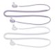 Sada 2 kwmobile kabelů pro Samsung Galaxy Buds 2, silikon, bílá/fialová, 56697.02