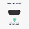 kwmobile Pouzdro pro Skullcandy Grind Fuel True Wireless, silikonové, černé, 59658.01