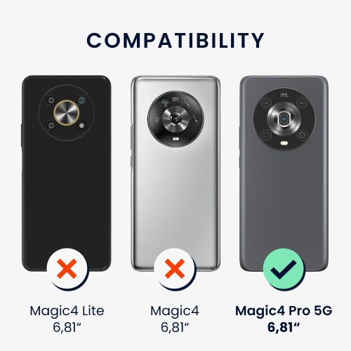 kwmobile pouzdro pro Honor Magic5 Lite 5G, silikonové, modré, 57917.57