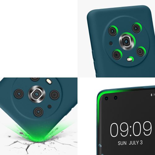 kwmobile pouzdro pro Honor Magic5 Lite 5G, silikonové, modré, 57917.57