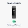Sada 2 kwmobile řemínků pro Fitbit Charge 3/Charge 4, silikon, fialová/růžová, 46210.187