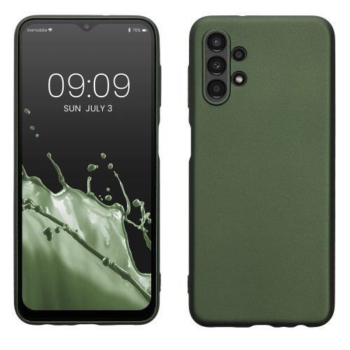 kw pouzdro na mobil pro Samsung Galaxy A13 4G, silikonové, zelené, 57956.233