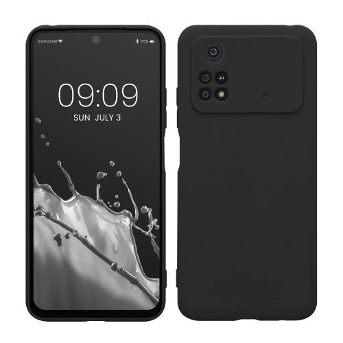 kwmobile pouzdro pro Xiaomi Poco M4 Pro, silikonové, černé, 59758.47