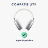 Sada 2 kwmobile krytů pro Apple Airpods Max, silikon, černá, 59790.02