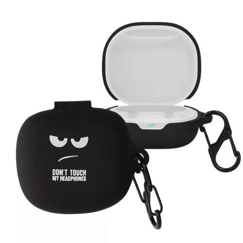 kwmobile pouzdro pro JBL Wave 300 TWS, silikonové, černé, 59786.01