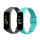 Sada 2 kwmobile řemínků pro Samsung Galaxy Fit 2, silikon, šedá/zelená, 53962.13