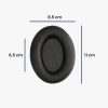 Sada 2 ks sluchátek kwmobile pro Sennheiser HD660S /HD565/HD580, ekologická kůže, černá, 59847.01