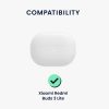 kwmobile pouzdro pro Xiaomi Redmi Buds 3 Lite, silikonové, bílé/černé, 59159.02
