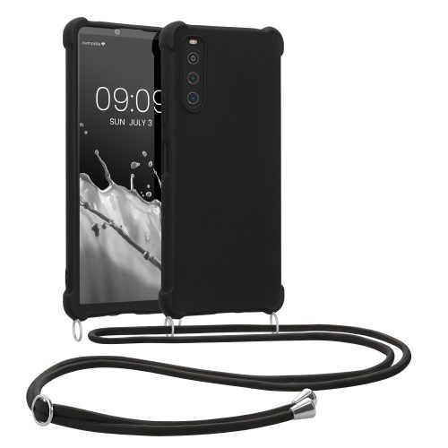 Nárazník kwmobile pro Sony Xperia 10 IV, silikonový, černý, 59961.01