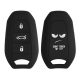kwmobile Kryt na klíče od auta pro Opel 3 tlačítka - Keyless Go, silikonový, černo/bílý, 56976.02