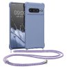Pouzdro Kwmobile se šňůrkou na krk pro Google Pixel 7 Pro, modré, silikonové, 59967.108