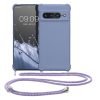 Pouzdro Kwmobile se šňůrkou na krk pro Google Pixel 7 Pro, modré, silikonové, 59967.108