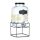 Dozator bauturi Navaris cu suport metalic negru, 5L, cu robinet inox, sticla, 59968.01