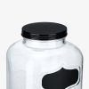 Dozator bauturi Navaris cu suport metalic negru, 5L, cu robinet inox, sticla, 59968.01