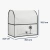Kwmobile protiprachový kryt pro KitchenAid 4.3 - 4.8 l, bílá/černá, plast, 57074.05