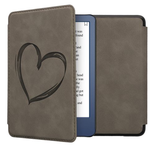 Kryt kwmobile pro Amazon Kindle (2022), ekokůže, šedá, 59990.01