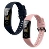 Sada 2 kwmobile řemínků pro Honor Band 5/Band 4, silikon, modrá/růžová, 59596.03