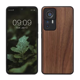  kwmobile Pouzdro pro Xiaomi 12T/12T Pro, dřevo, hnědé, 60149.18