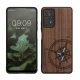 kwmobile Pouzdro pro Xiaomi Redmi Note 11 Pro/Redmi Note 11 Pro 5G/Redmi Note 12 Pro, Dřevo, Hnědá/Modrá, 57381.11