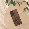 kwmobile Pouzdro pro Xiaomi Redmi Note 11 Pro/Redmi Note 11 Pro 5G/Redmi Note 12 Pro, Dřevo, Hnědá/Modrá, 57381.11