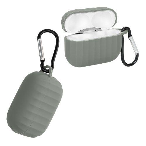 kwmobile pouzdro pro Apple Airpods Pro 2, silikonové, šedé, 60169.70