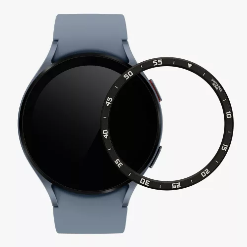 kwmobile rámeček pro Samsung Galaxy Watch 5 (44mm), hliník, černá/šedá, 60203.01